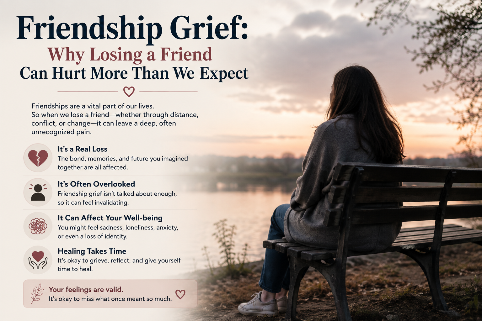 Friendship Grief: Why Losing a Friend Can Hurt More Than We Expect