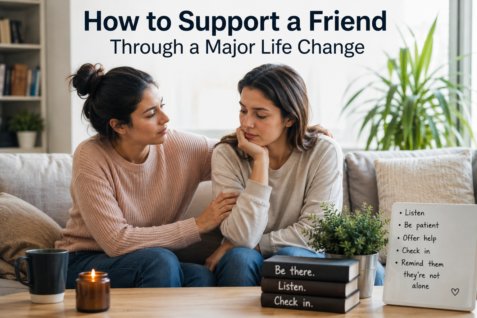 How to Support a Friend Through a Major Life Change